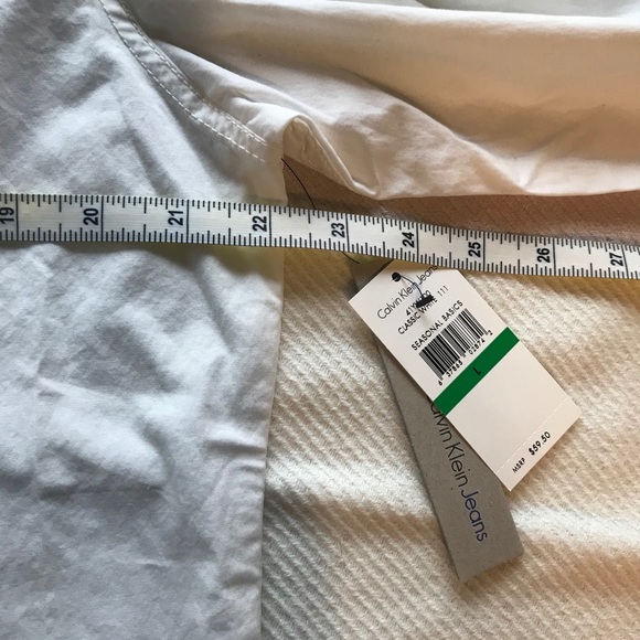 Calvin Klein two pocket long sleeve White Shirt. - Picture 3 of 14